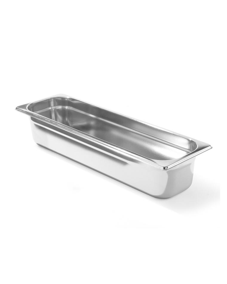 Bac Gastronorme - 2/4 GN - 100 mm - Inox - Gamme Budget - Promoline