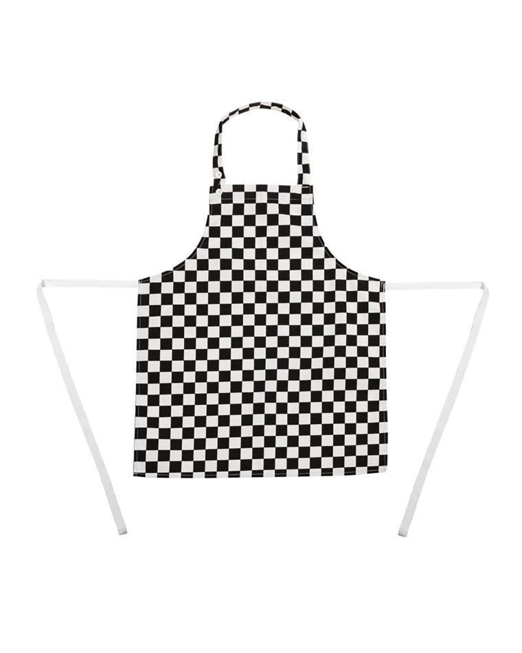 Tablier Enfant - Taille Unique - Noir/Blanc - 51 x 68,5 CM - Polyester/Coton - Vêtement Blancs Chefs - B357