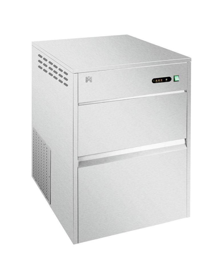 Machine à glace écaille - 100 kg / 24h - Refroidie par air - Inox - Promoline
