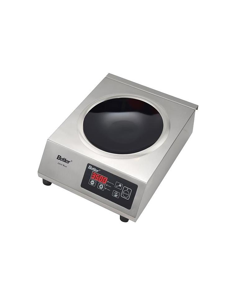 Table de cuisson induction Wok - Inox - 3500 W - Promoline
