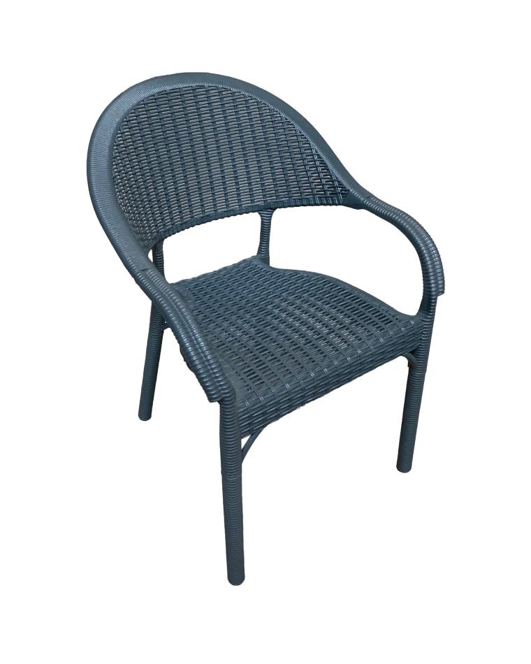 Chaise de terrasse - Playa - Anthracite - Plastique - Promoline