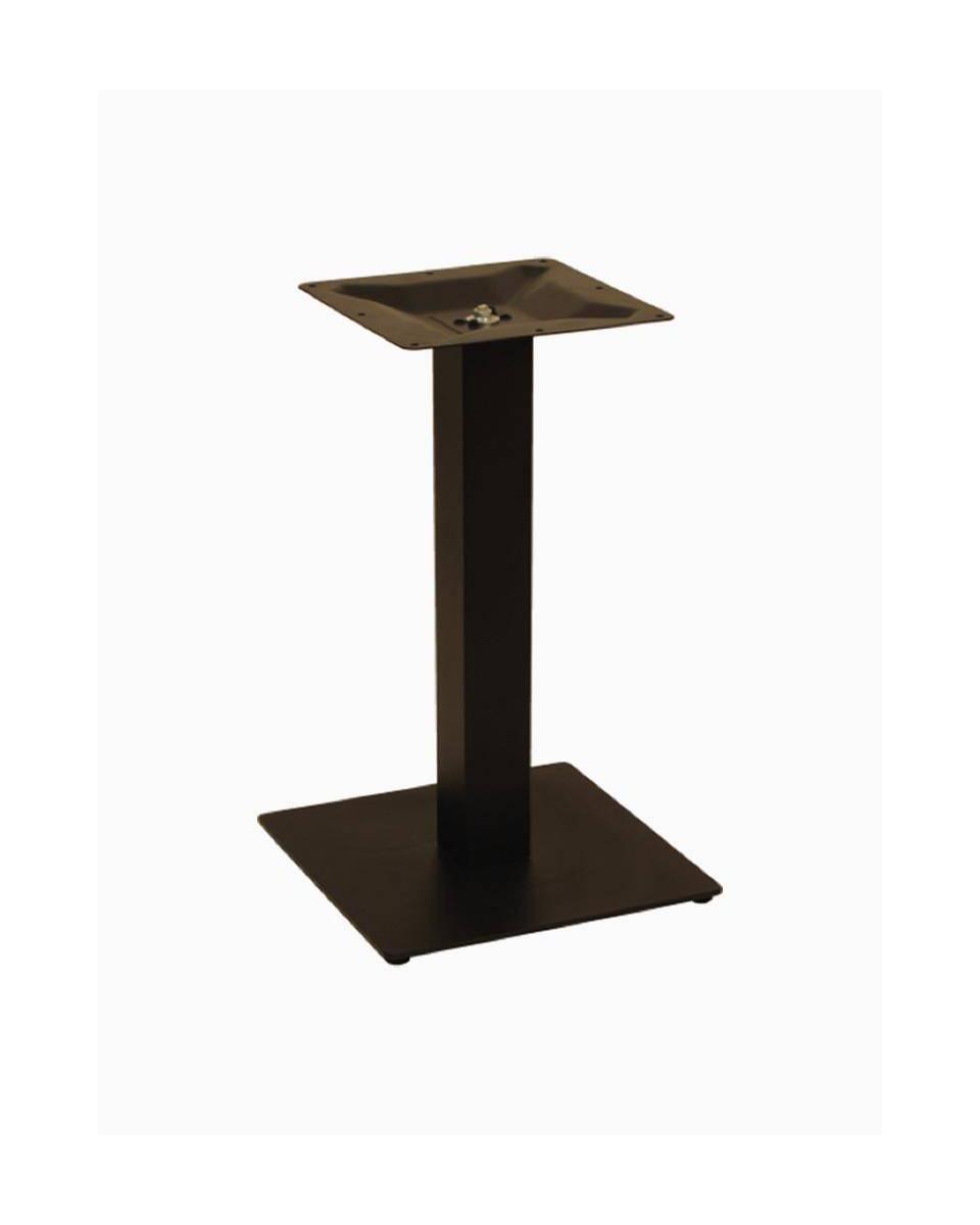 Base de table carrée plate noire 40x40cm