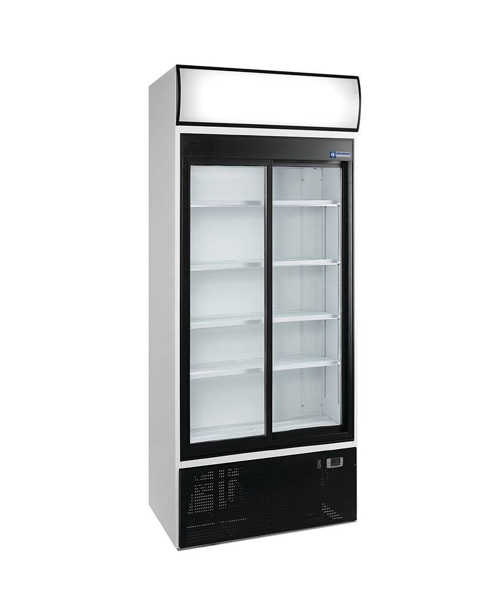Réfrigérateur Porte Vitrée - 760 Litres - 2 Portes Coulissantes - Blanc - Diamant - DRINK-90S/R2