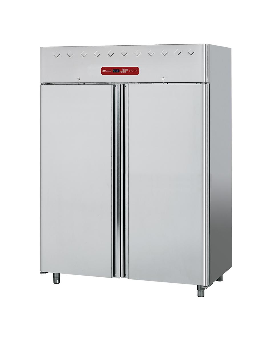 Réfrigérateur traiteur - 1400 Litres - 2 portes - GN 2/1 - H 202,5 x 154 x 82 CM - Inox - Diamant - AD2N/H2-R2