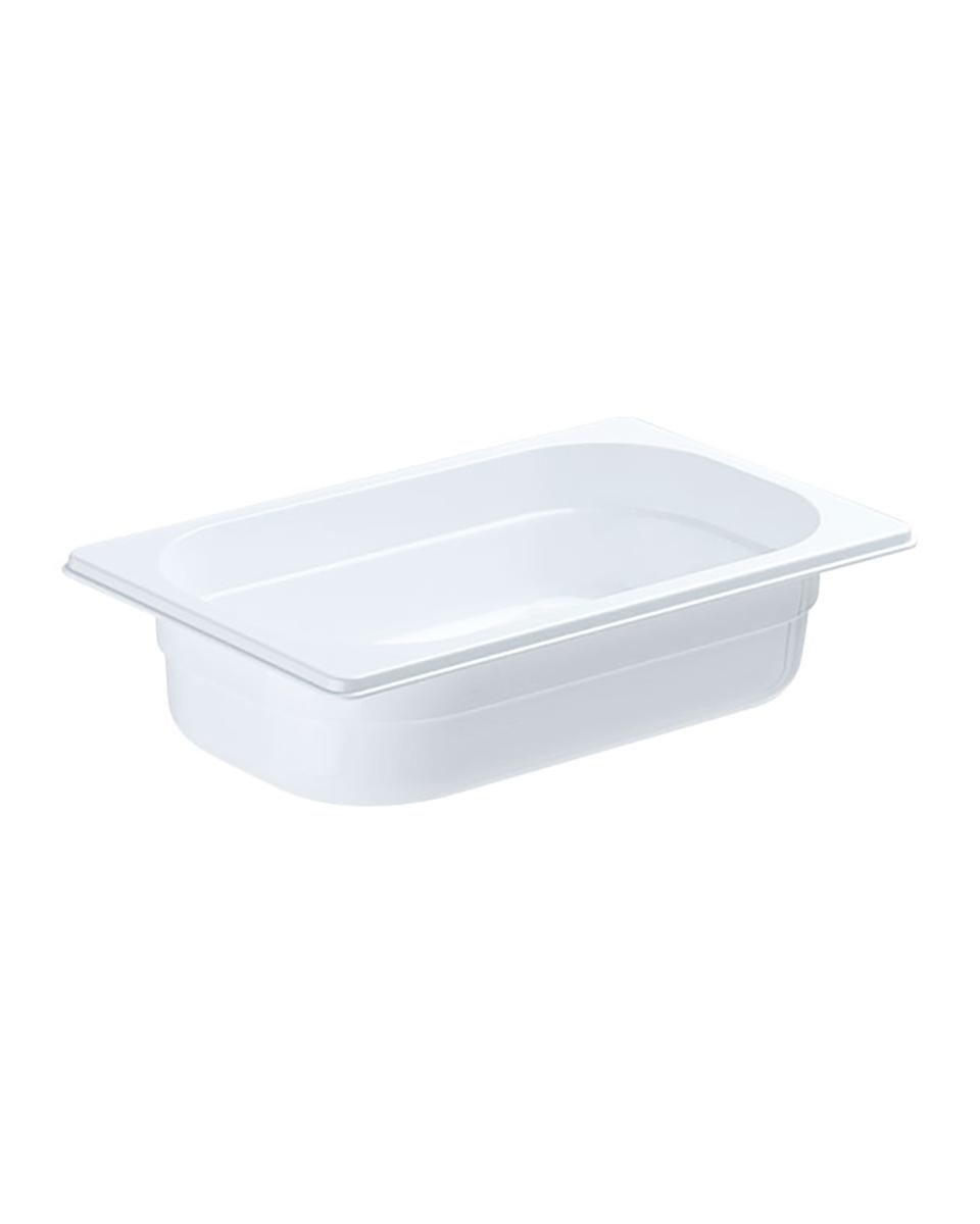 Bac gastronorme - Polycarbonate - Blanc - 1/4 GN - 100 mm - Promoline