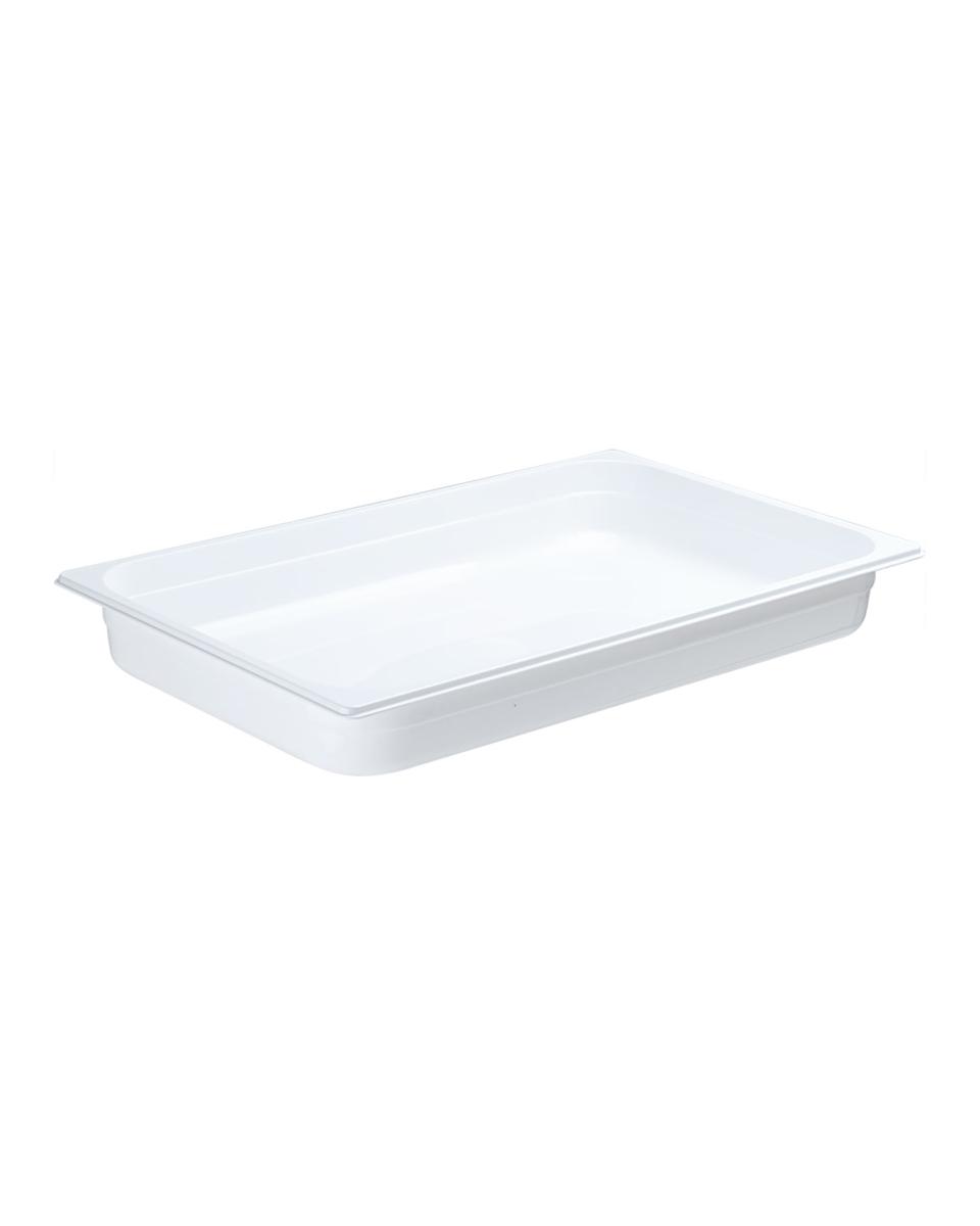 Bac gastronorme - Polycarbonate - Blanc - 1/1 GN - 65 mm - Promoline