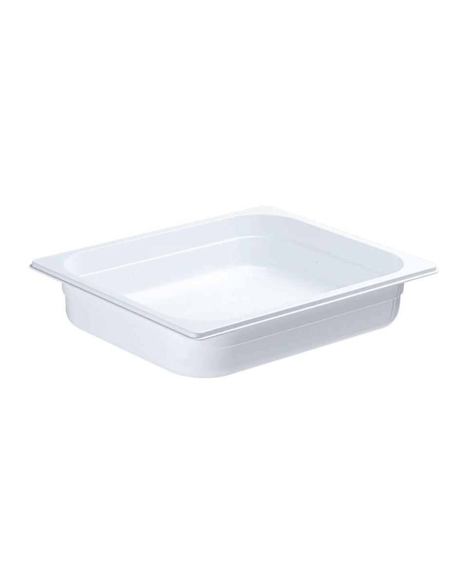 Bac gastronorme - Polycarbonate - Blanc - 1/2 GN - 100 mm - Promoline