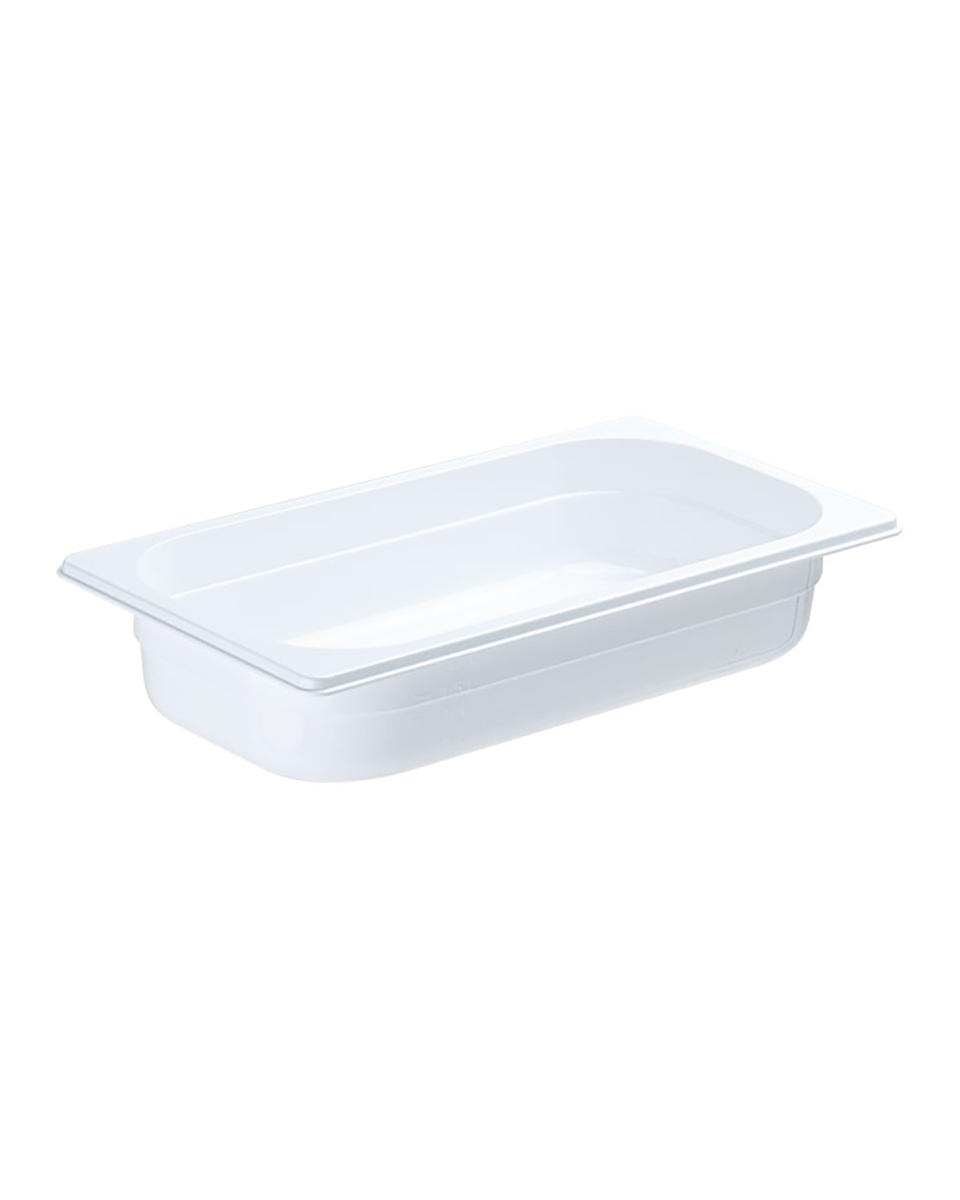 Bac gastronorme - Polycarbonate - Blanc - 1/3 GN - 100 mm - Promoline