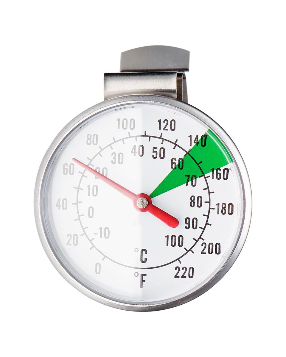 Thermomètre à lait - inox - 0°C / 100°C - Promoline