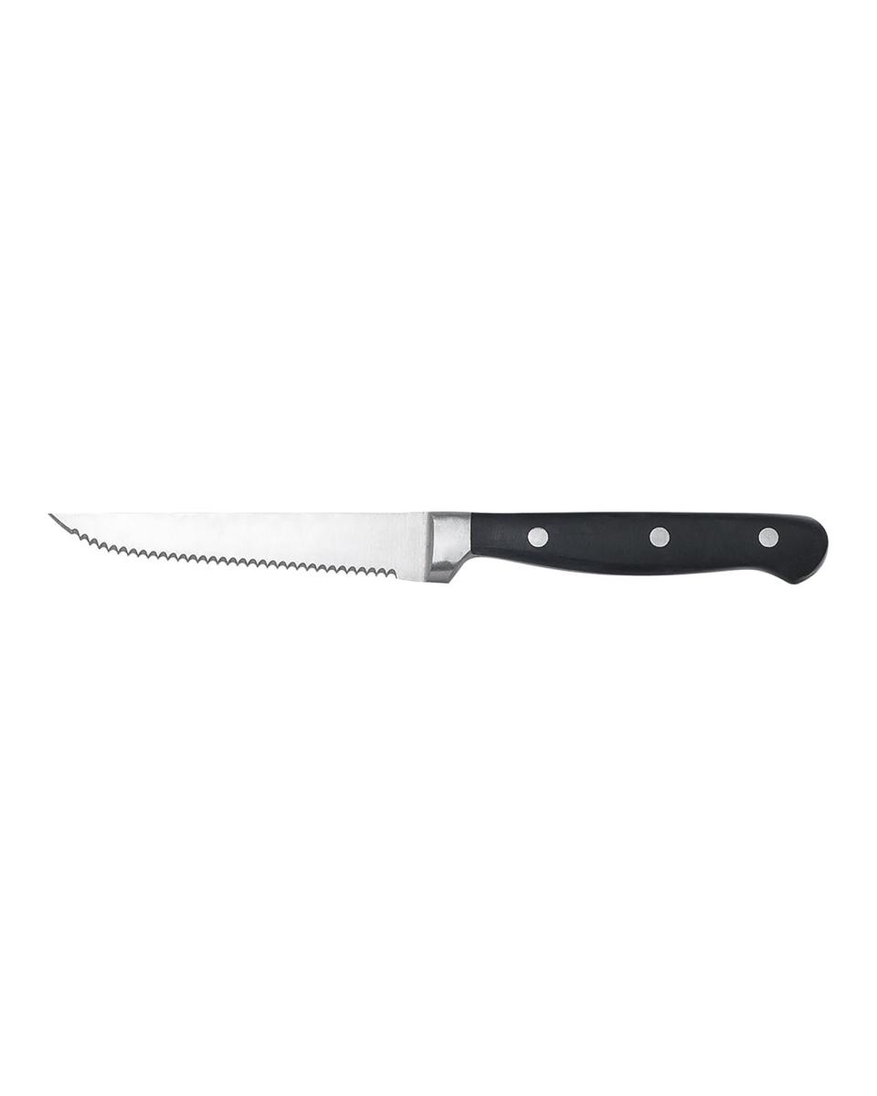 Couteau à steak - 13 CM - Dentelé - Forgé - Promoline