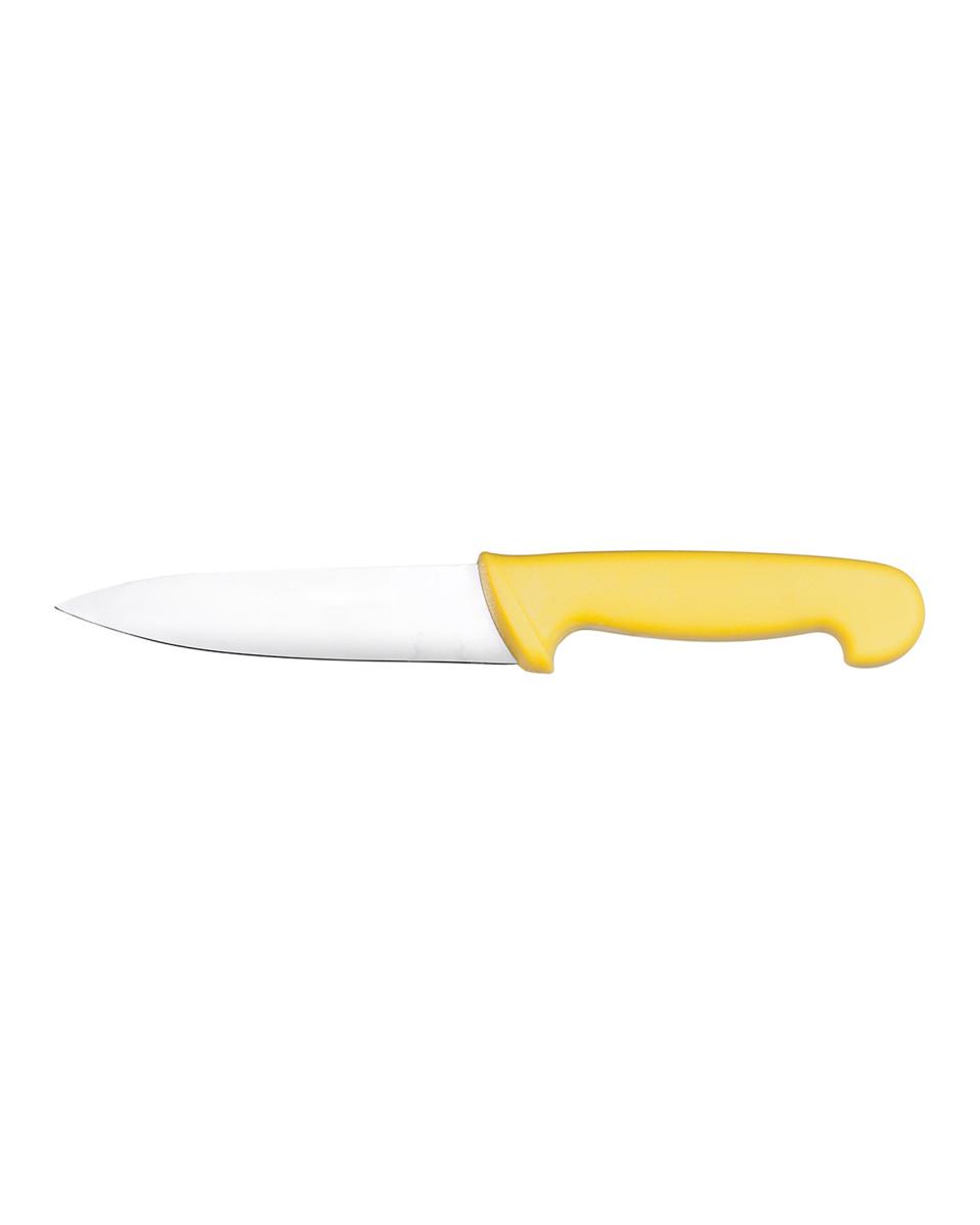 Couteau de chef - 15 CM - HACCP - Jaune - Promoline