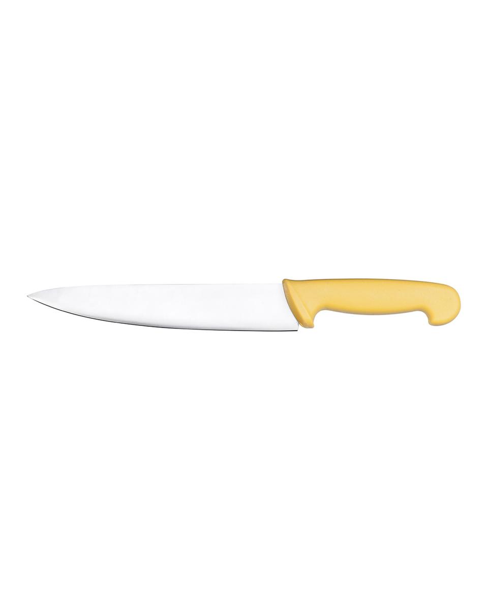 Couteau de chef - 21 CM - HACCP - Jaune - Promoline