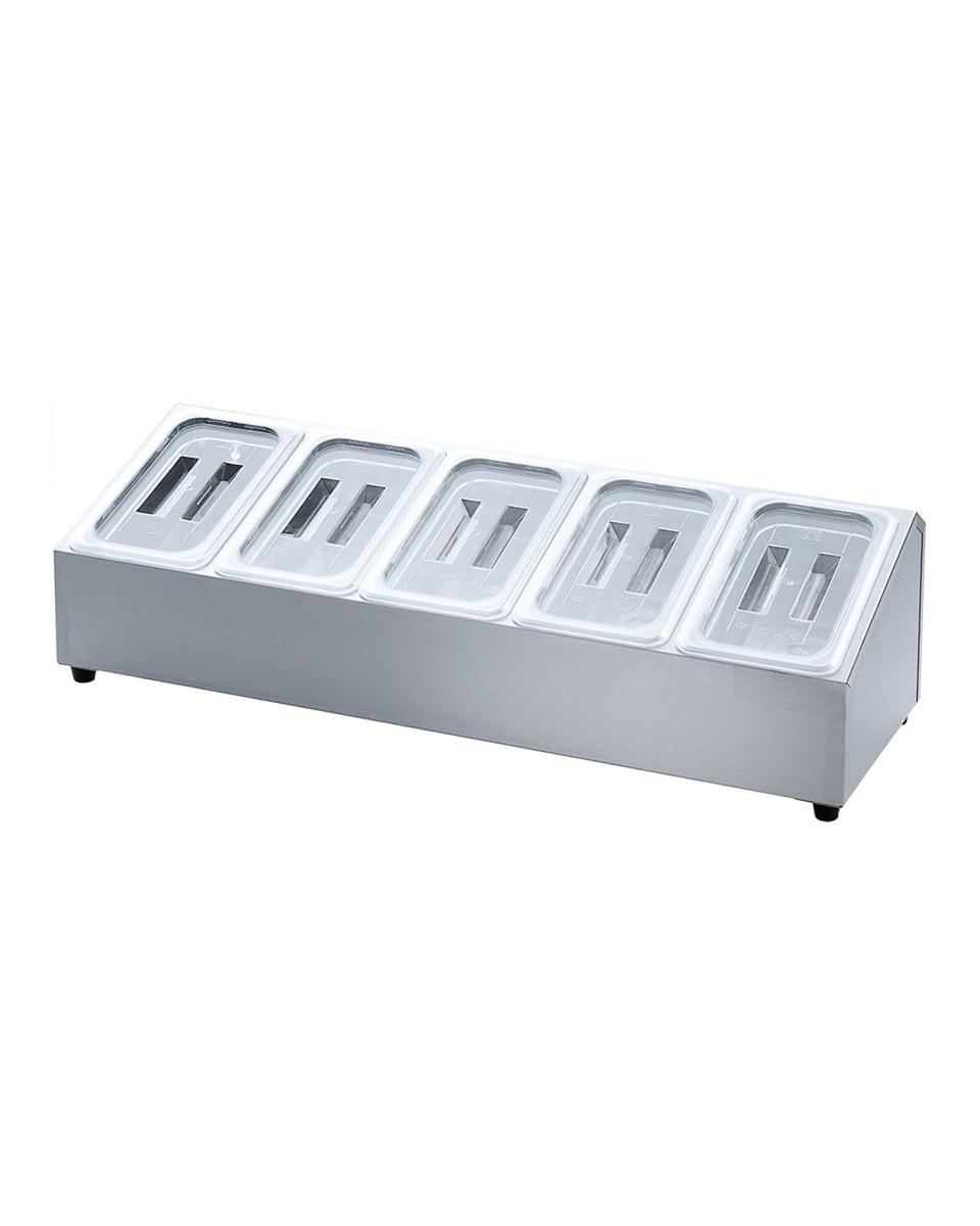 Support Cuisson GN - Inox - 5 x 1/4 GN - Promoline