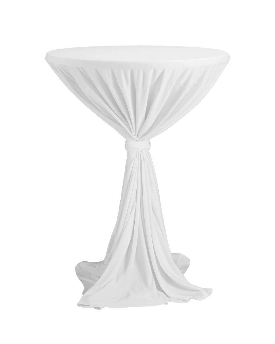 Nappe de table bar - Party - Blanc - Ø80-90 CM - Dena - 111000