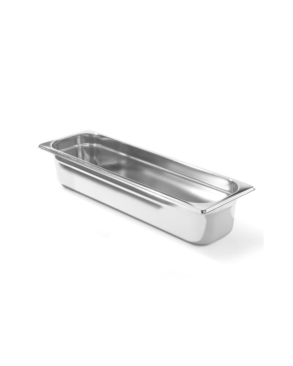 Bac Gastronorme - 2/4 GN - 100 mm - Inox - Gamme Budget - Promoline