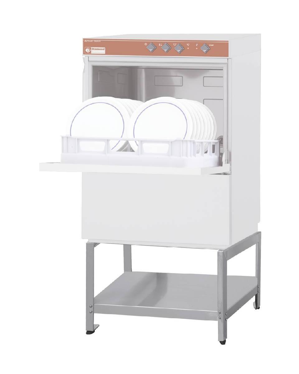 Lave-vaisselle CHR sur fond ouvert - Panier 50 x 50 - Diamond - D86/6+BD/F-S