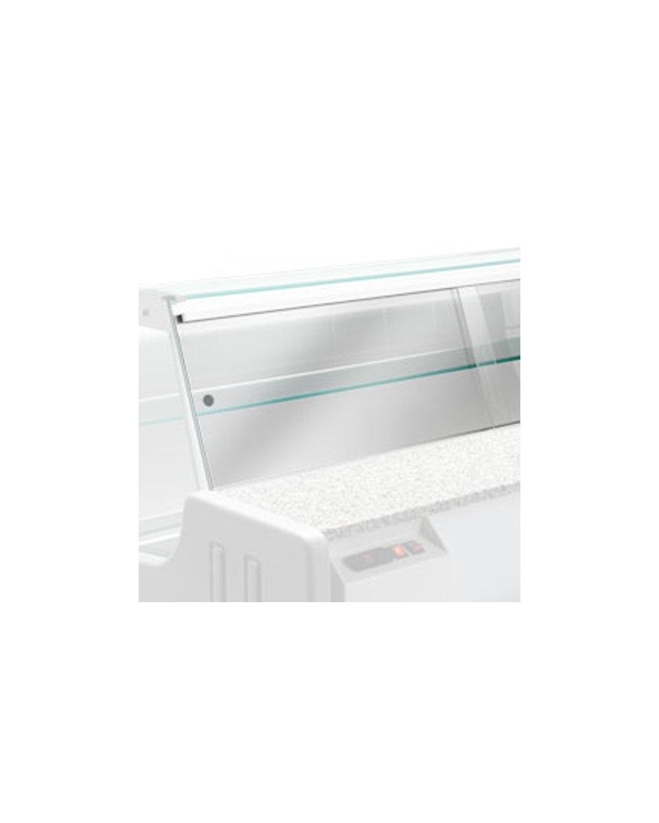 Couverture de nuit pour. Comptoir réfrigéré / Vitrine réfrigérée - 100 CM - Ultimo - Noir - Eclairage LED - Promoline