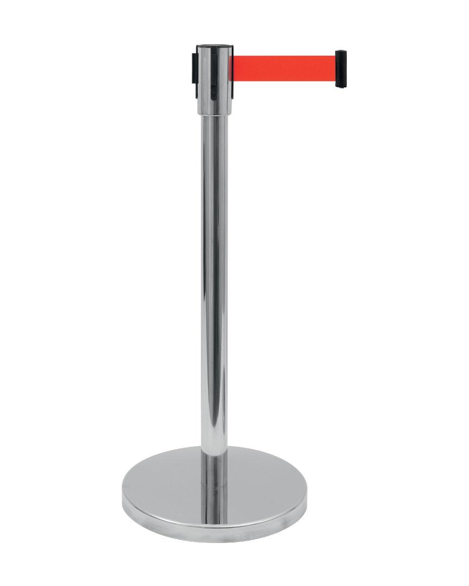 Poteau barrière avec cordon - Rouge - Saro - 399-1007
