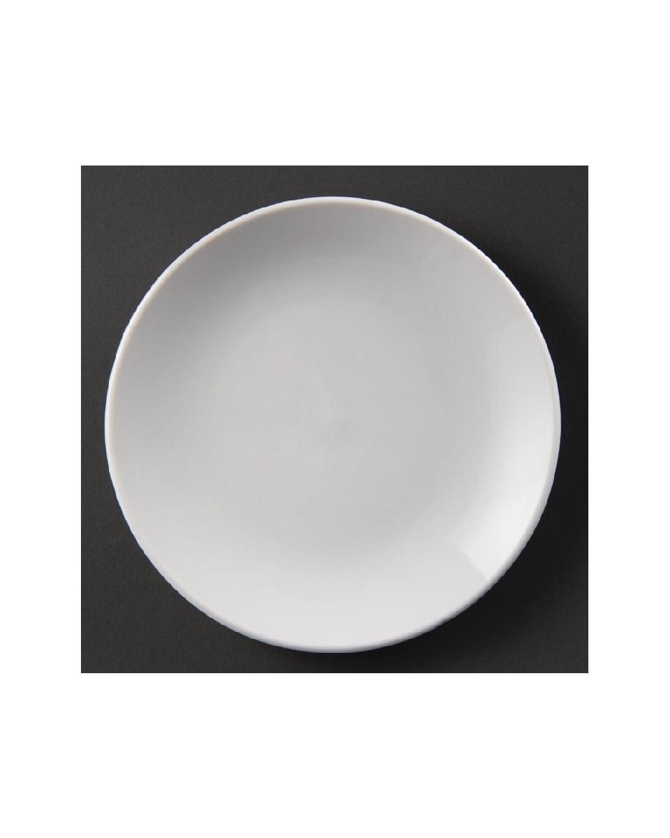 Assiette coupe - 12 pièces - Ø 15 x H 1,8 CM - Porcelaine - Olympia - U075