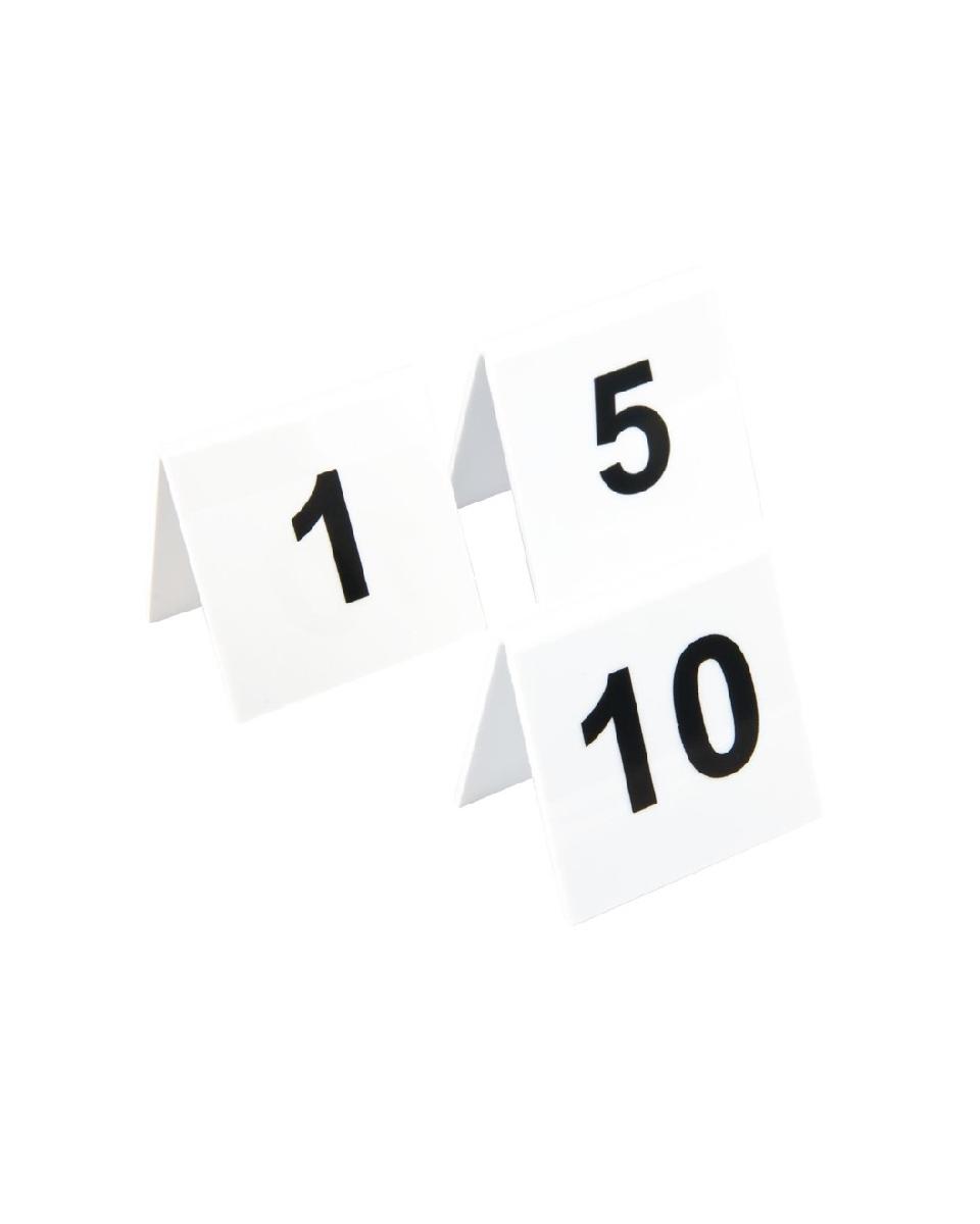 Numéros de table - 1-10 - H 5 x 5 x 3,5 CM - Plastique - L981