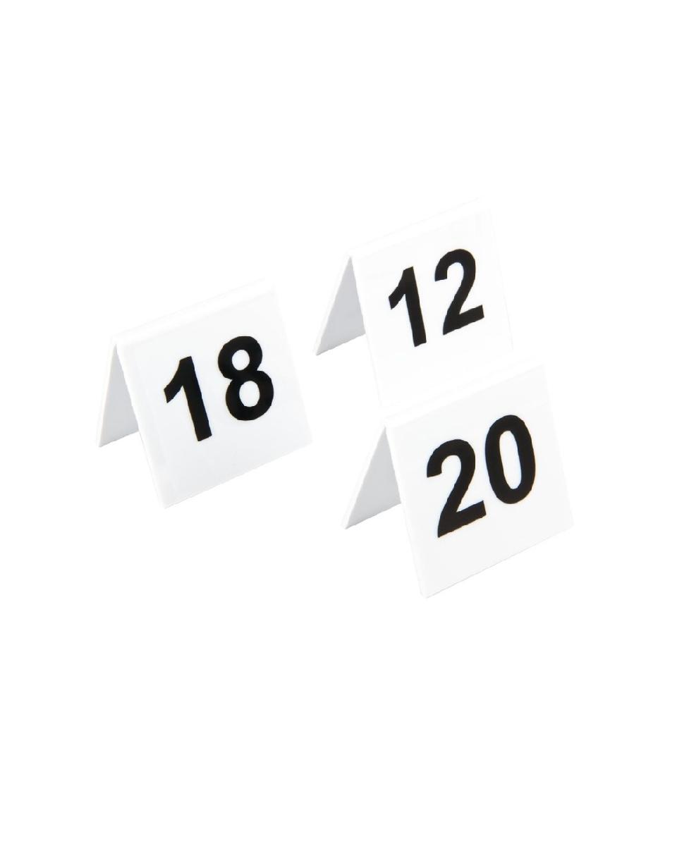 Numéros de table - 11-20 - H 5 x 5 x 3,5 CM - Plastique - L982