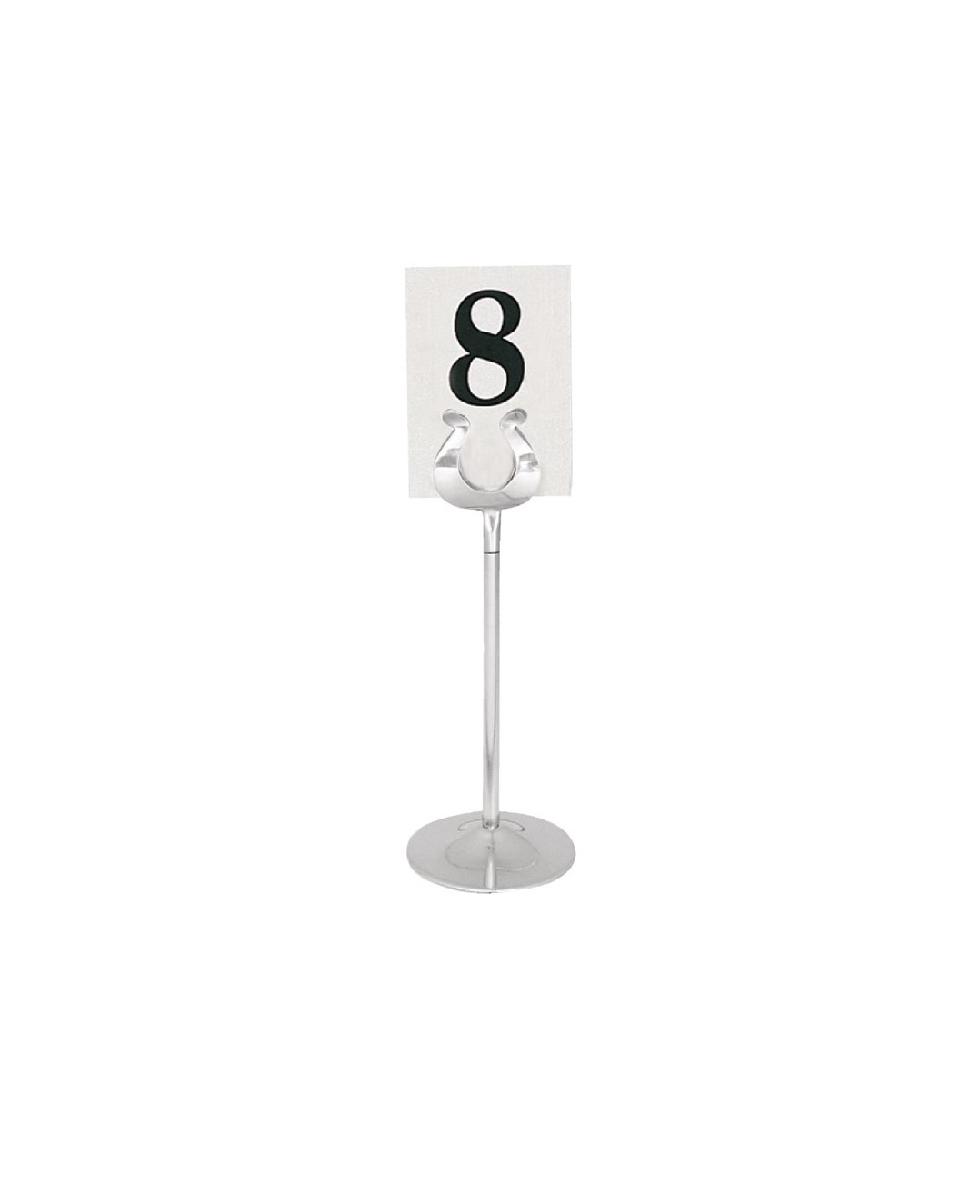 Porte-numéro de table - H 20,5 CM - Inox - Olympia - P343