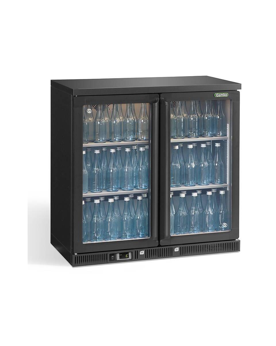 Réfrigérateur porte vitrée - Maxiglas - Refroidisseur de bouteilles - 2 portes - Gamko - LG2/250G84