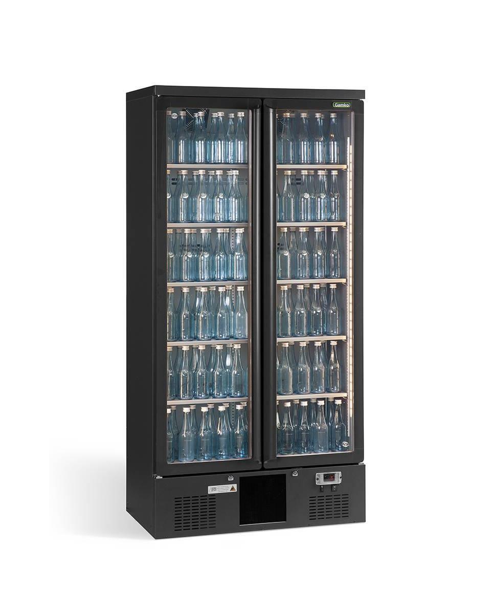 Réfrigérateur porte vitrée - Maxiglas - Refroidisseur de bouteilles - 2 portes - Gamko - MG2/500G