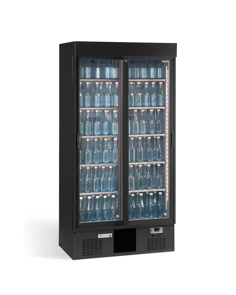 Réfrigérateur porte vitrée - Maxiglas - Refroidisseur de bouteilles - 2 portes coulissantes - Gamko - MG2/500SD