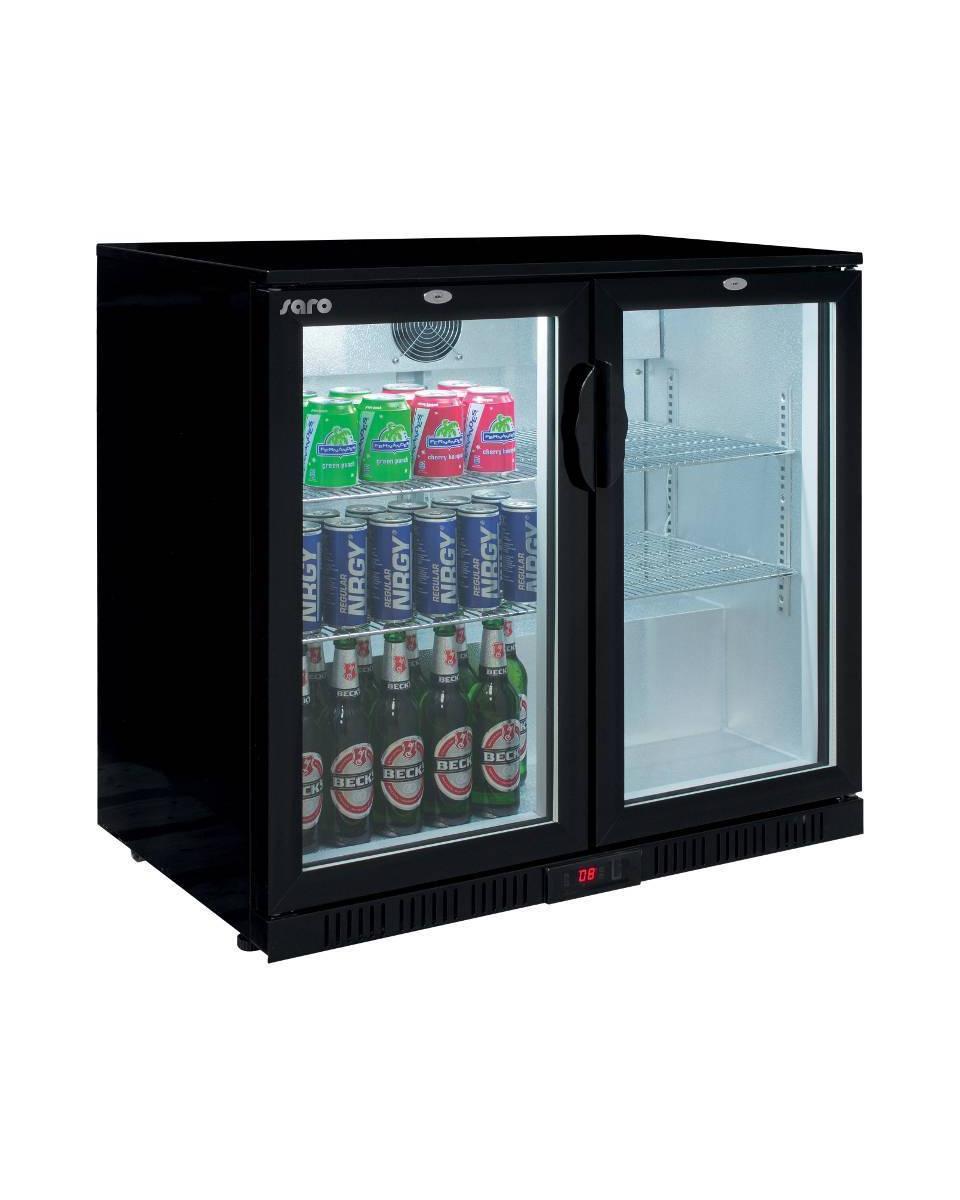 Réfrigérateur porte vitrée - 200 litres - 2 portes - Saro - 437-1025