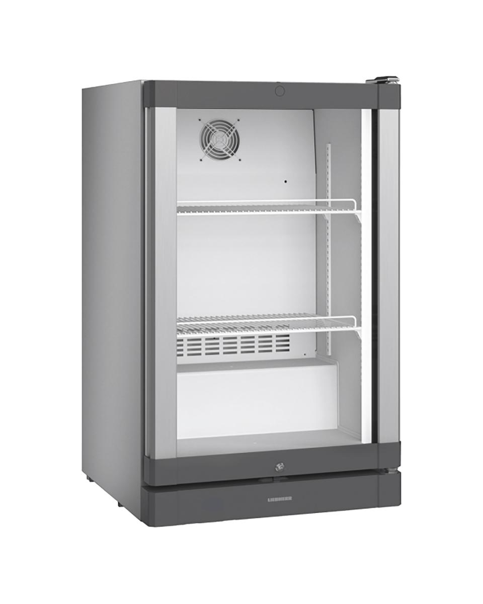 Réfrigérateur porte vitrée - Gris acier - 90 Litres - 1 Portes - Liebherr - BCv 1103-20
