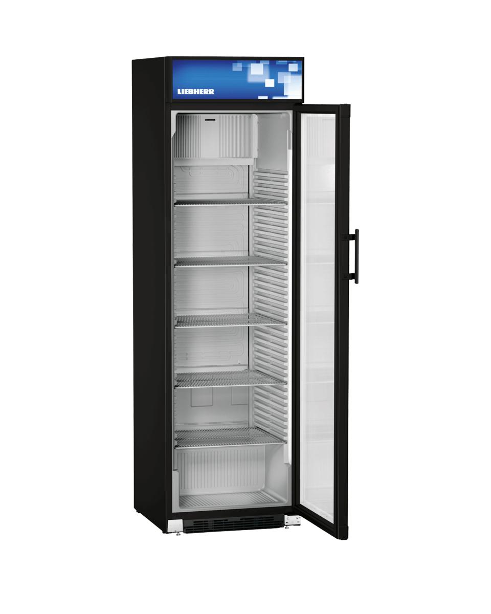 Réfrigérateur porte vitrée - Noir - 385 Litre - 1 Portes - Liebherr - FKDv 4213-20/744