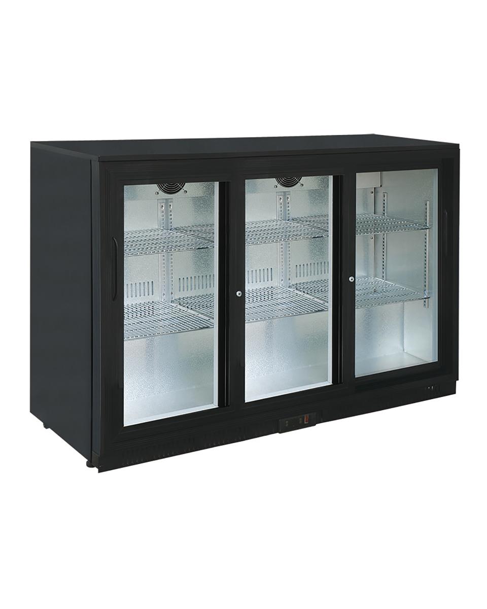Réfrigérateur porte vitrée - 320 litres - 3 portes - Saro - 437-1040