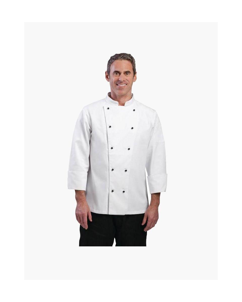 Koksbuis - Unisex - Wit - H 35 x 28 CM - Polyester/Katoen - Whites Chefs Clothing - DL710