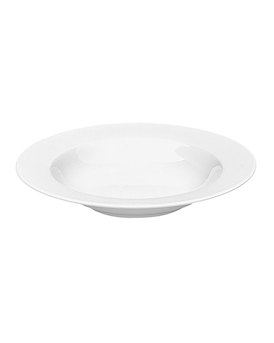 Assiette - H 4 CM - 0,435 KG - Ø23 CM - Porcelaine - Blanc - 0,3 Litre - Revol - 735010
