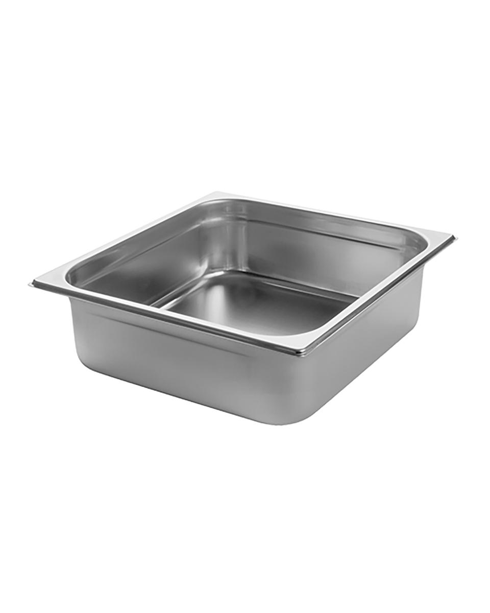 Bac gastronorme - 2/3 GN - 9 Litres - H 10 x 35,4 x 32,5 CM - Inox - Caterchef - 953233