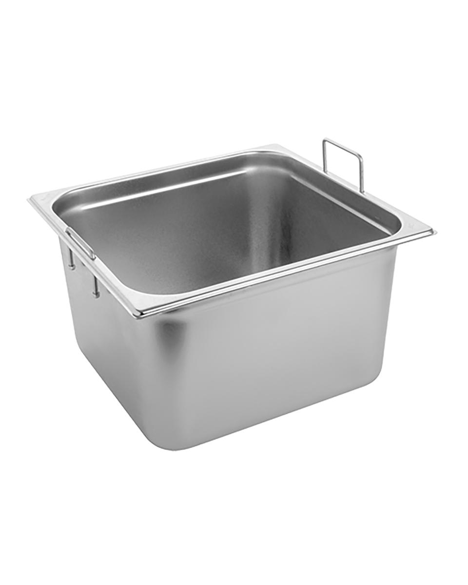 Bac gastronorme - 2/3 GN - 17 Litres - H 20 x 35,4 x 32,5 CM - Inox - Caterchef - 953431