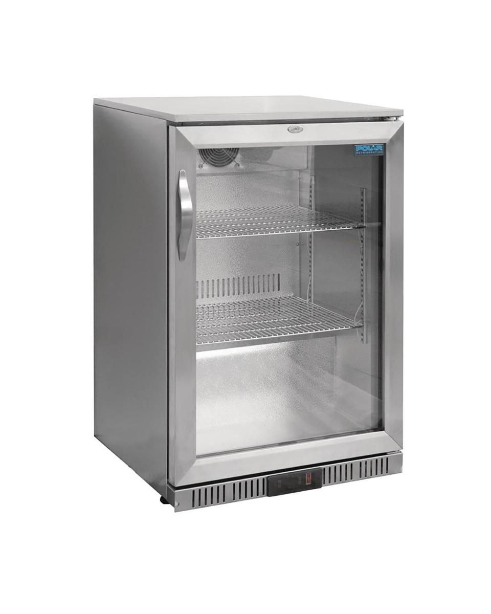 Réfrigérateur porte vitrée - 138 Litres - H 90 x 60 x 52 CM - 180 W - 230 V - Polar - GL007