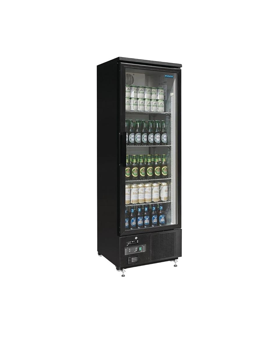 Réfrigérateur porte vitrée - 307 Litre - 1 porte - H 187,2 x 60 x 51,4 CM - 300 W - 230 V - Polar - GJ447