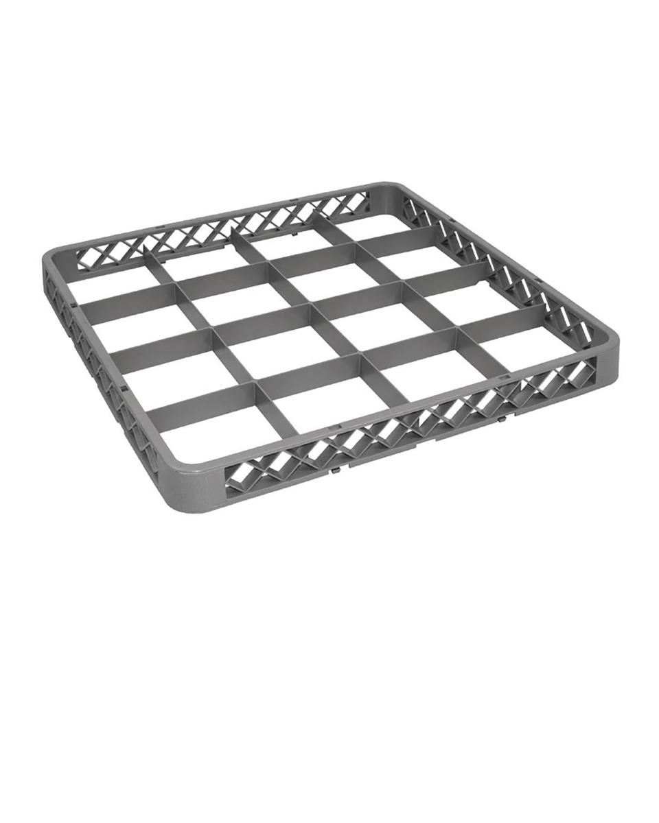 Panier lave-vaisselle rebord supérieur - 16 compartiments - H 4,5 x 50 x 50 CM - Vogue - F616