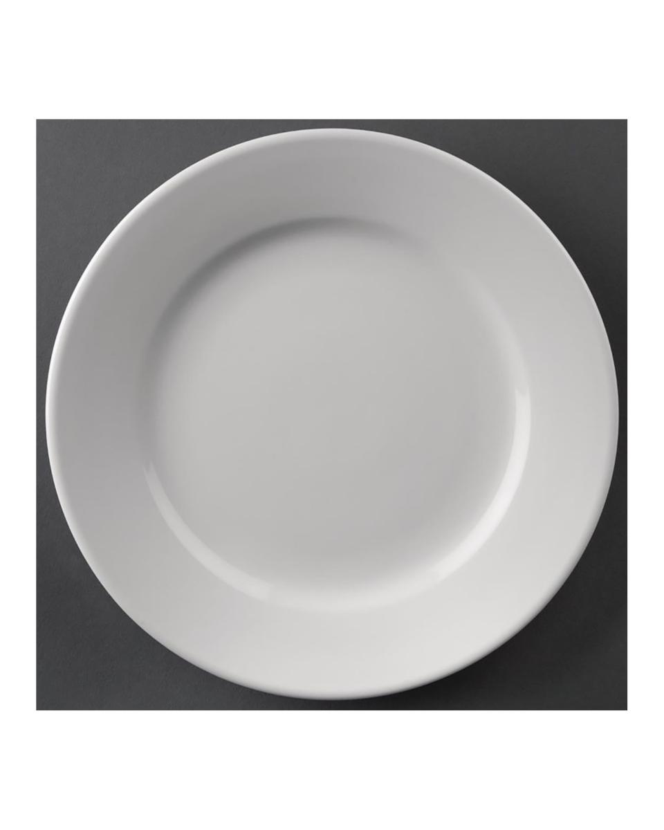 Assiette - 12 pièces - Ø 20,2 x H 2,5 CM - Porcelaine - Olympia - CC207