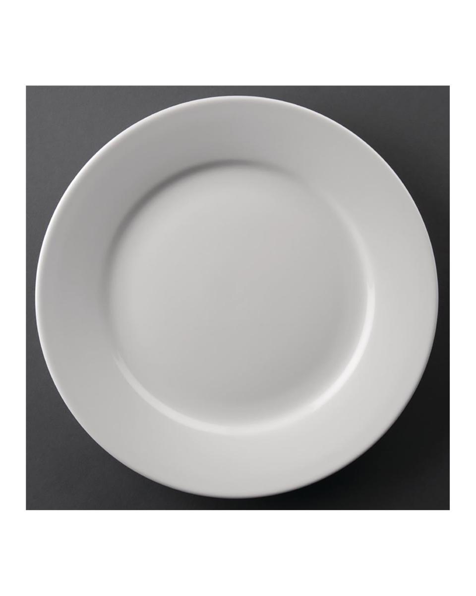 Assiette - 12 pièces - Ø 22,8 x H 2,7 CM - Porcelaine - Olympia - CC208
