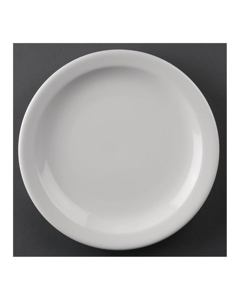Assiette - 12 pièces - Ø 20,5 x H 2,6 x 20 CM - Porcelaine - Olympia - CF362