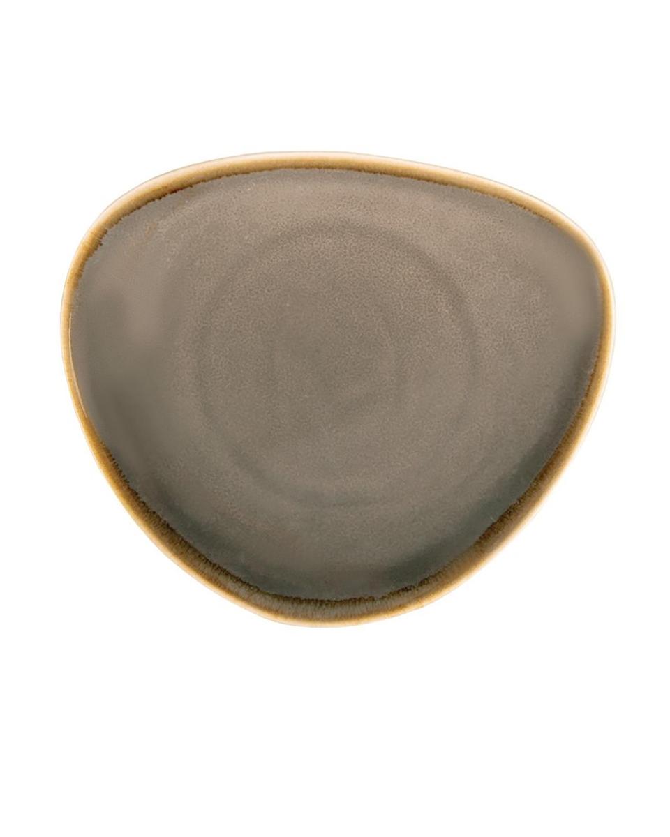 Assiette - 4 pièces - Gris - Ø 28 x H 4,1 CM - Porcelaine - Olympia - HC385