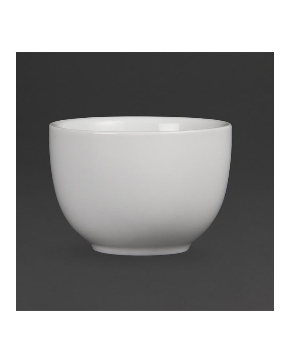 Bol à thé - 0,11 Litre - 12 pièces - Blanc - Ø 7 x H 5 CM - Porcelaine - Olympia - CB495