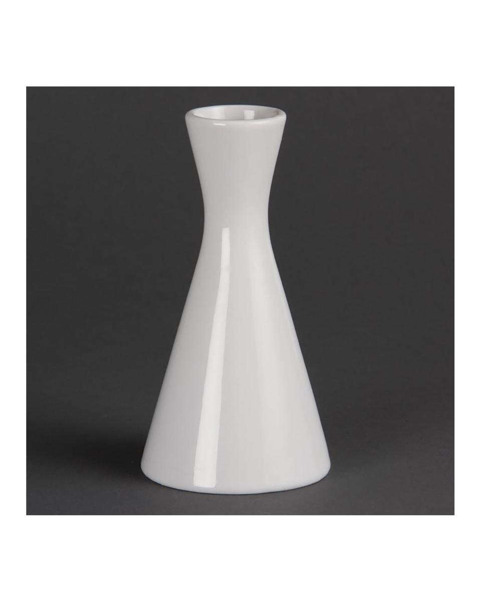 Vase - 6 pièces - Blanc - H 14 CM - Porcelaine - Olympia - CB701