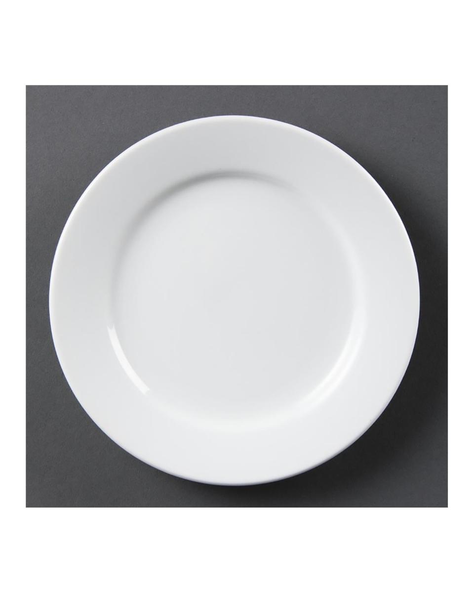 Assiette - 12 pièces - Ø 16,5 x H 1,8 CM - Porcelaine - Olympia - CB478