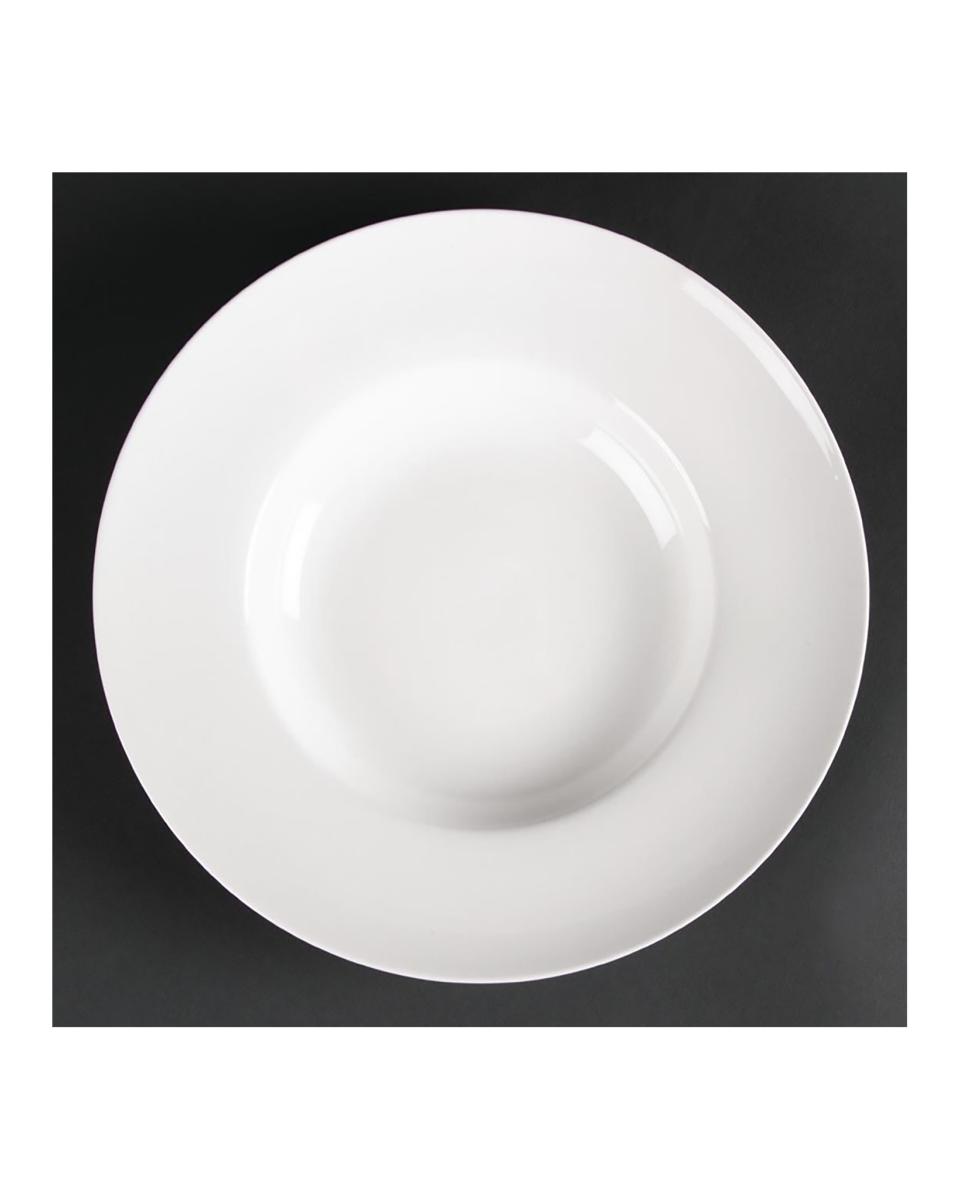 Assiette à pâtes - 4 pièces - Ø 25,4 CM - Porcelaine - Olympia - CD636