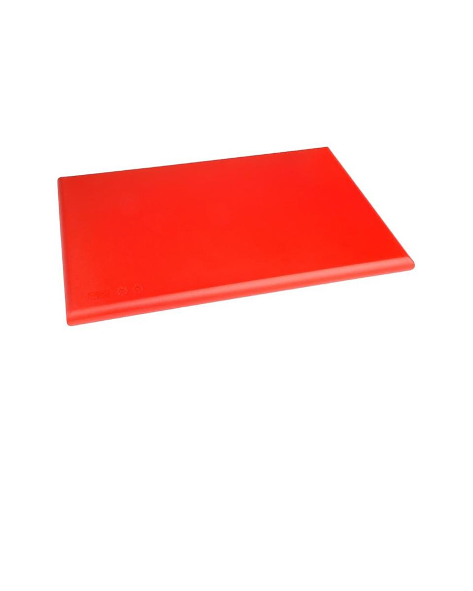 Planche à découper - HDPE - Rouge - H 2,5 x 45 x 30 CM - Polyéthylène Haute Densité - Hygiplas - J034