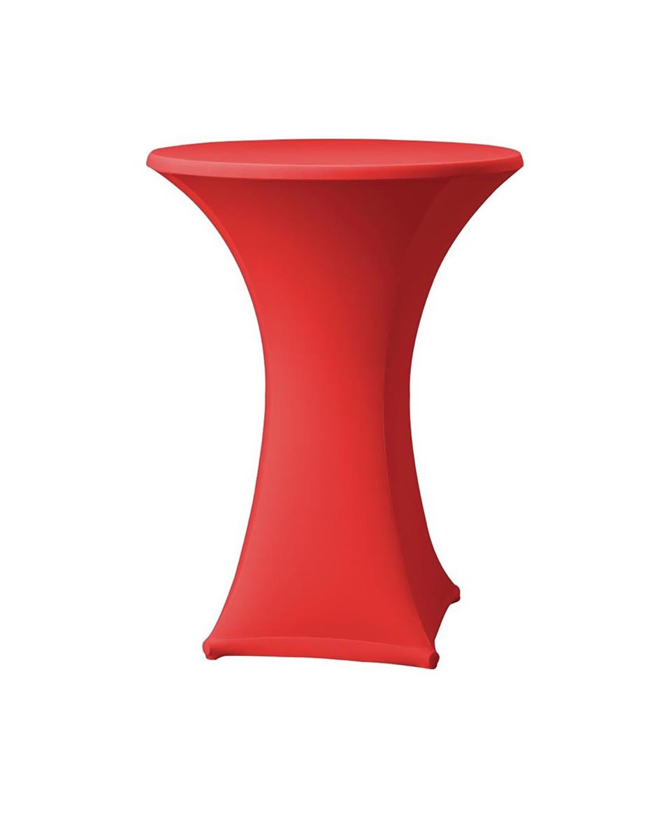 Nappe de table debout - Rouge - H 115 CM - Polyester/Elasthanne - DK572